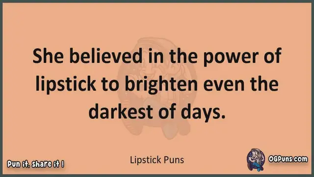 Video thumbnail for Lipstick - Jokes, Puns, Wordplays, and Laughter