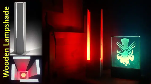 Video thumbnail for Modern wooden lampshade