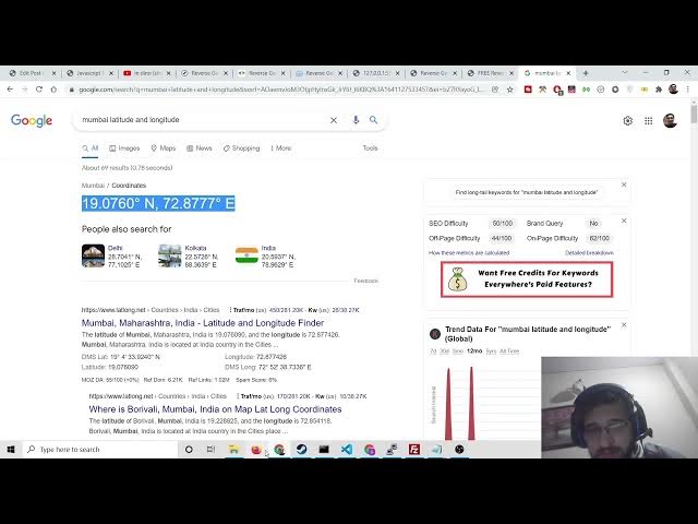 Video thumbnail for Javascript Reverse Geocoding API to Convert Latitude & Longitude to Real Address & Plot Google Maps