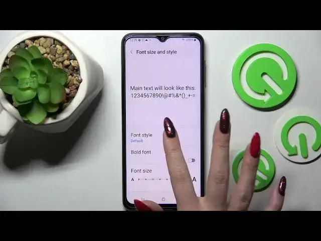 'Video thumbnail for Samsung Galaxy M23 - How To Change Font Style'