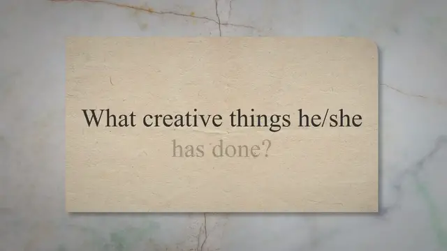 Video thumbnail for Describe a creative person whose work you admire IELTS cue card