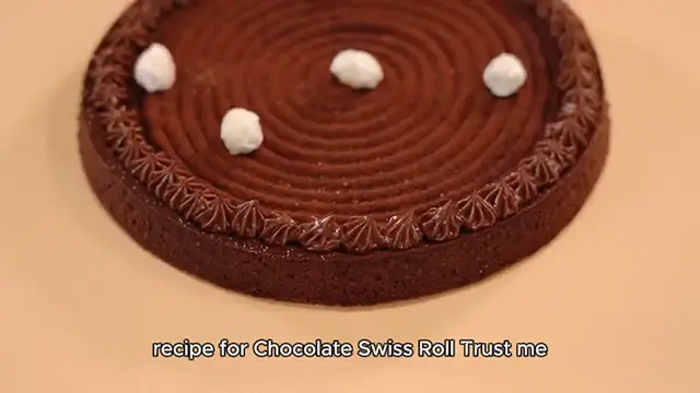 Video thumbnail for Chocolate Swiss roll Recipe