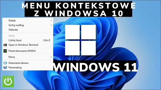 Video thumbnail for MENU Z WIN 10 NA WIN 11 - OTWÓRZ MENU KONTEKSTOWE Z WINDOWS 10 NA WINDOWS 11 [PRAWY PRZYCISK MYSZY]