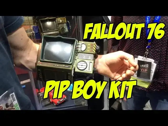 Video thumbnail for SDCC 2018 ThinkGeek Booth Tour: Fallout 76 Pip Boy Kit