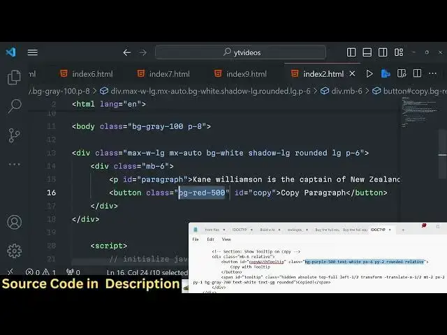 Video thumbnail for Javascript Clipboard API Example to Copy Text to Clipboard in Browser Using HTML5