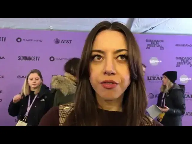 Video thumbnail for Aubrey Plaza at Black Bear Premiere.
