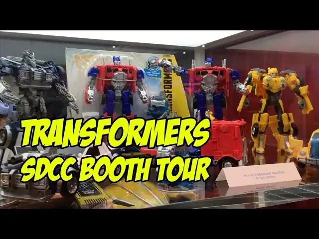 Video thumbnail for SDCC 2018 Booth Tour: Hasbro Transformers area