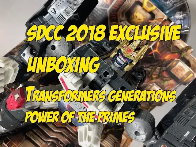 Video thumbnail for Unboxing: 2018 SDCC Exclusive Transformers Power of the Primes Optimal Optimus Throne of the Primes