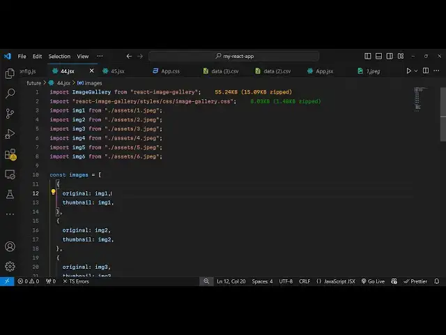 Video thumbnail for Build a React.js Image Carousel Gallery and Slideshow Using react-image-gallery Library in JSX
