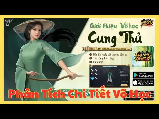 Video thumbnail for Cung Thủ Việt Kiếm 3D | Hướng Dẫn Kỹ Năng, Combo & Lối Chơi PvP - PvE Cực Chi Tiết