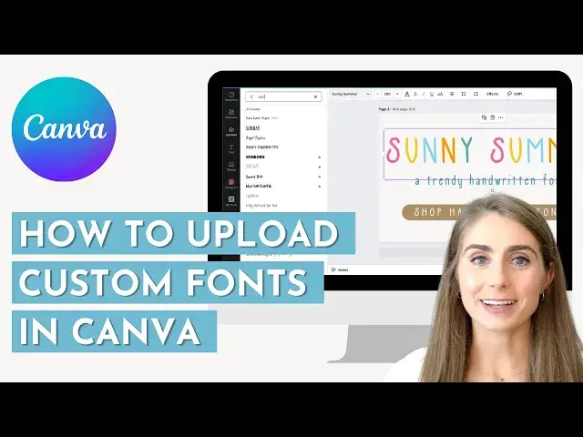 'Video thumbnail for HOW TO UPLOAD CUSTOM FONTS TO CANVA (2 ways!!) // How to Upload Free Fonts to Canva'