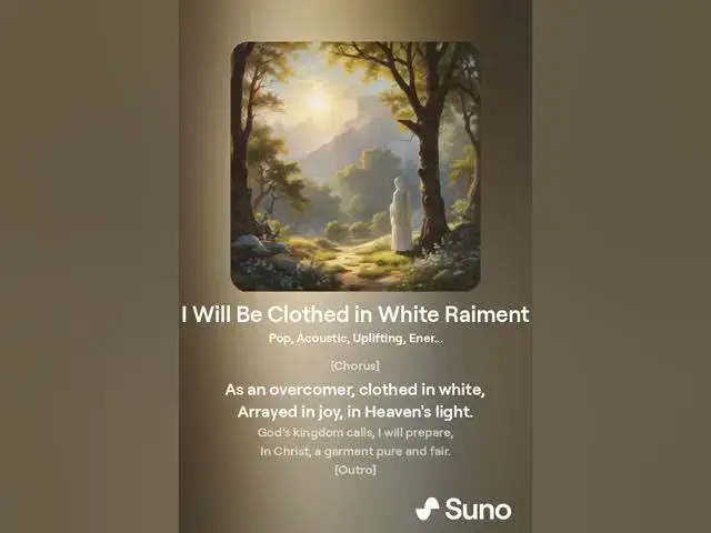 Video thumbnail for I Will Be Clothed in White Raiment