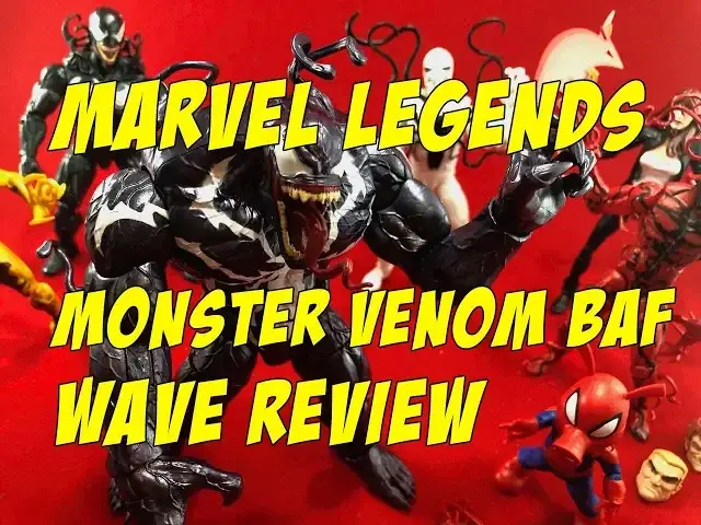 Video thumbnail for Marvel Legends Monster Venom BAF and Venom wave review