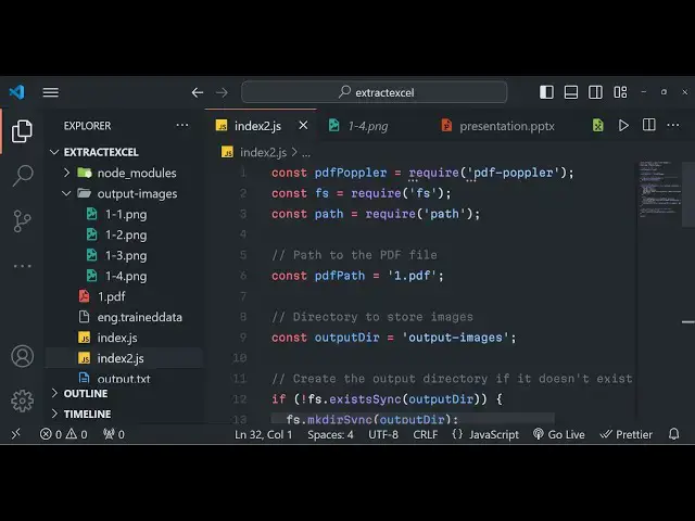 Video thumbnail for Node.js Poppler Example to Export All Pages of PDF Document as PNG & JPG Images Using pdf-poppler