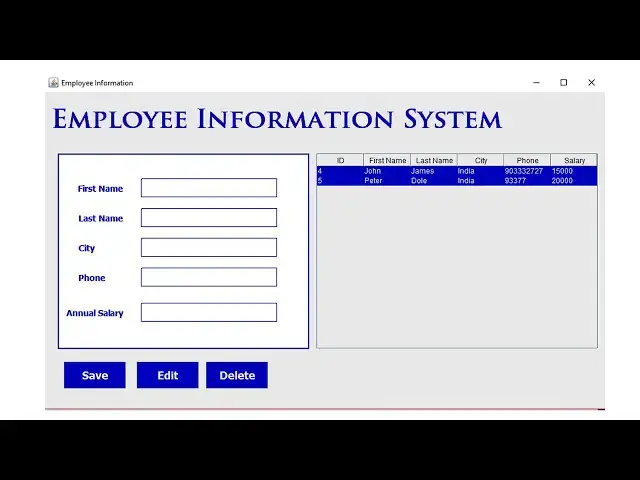 Video thumbnail for Java mysql Project step by step