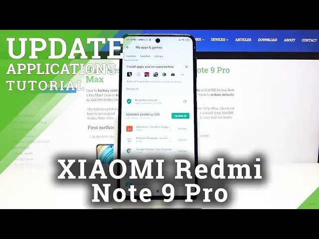 'Video thumbnail for How to Update Apps in XIAOMI Redmi Note 9 Pro - Download the Latest App Version'