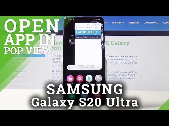 'Video thumbnail for How to Use Apps in Pop Up View in SAMSUNG Galaxy S20 Ultra – Activate Windowed Mode'