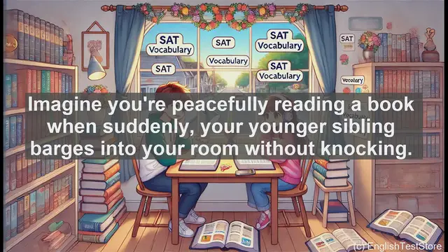 Video thumbnail for 5000 Must Know SAT Vocabulary - Understanding 'Intrude': A Key Vocabulary Word for SAT Success