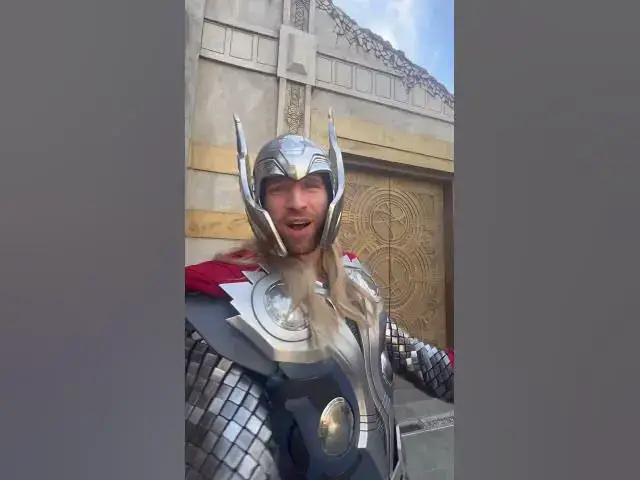 Video thumbnail for God of Thunder Thor in Avenger's Campus ⚒️ #avengerscampus #disney #marvel #thor #thorragnarok