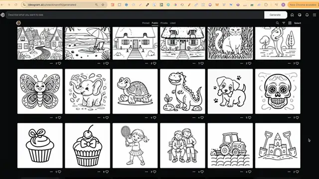 Video thumbnail for Ideogram 1.0 VERSES 2.0 for Coloring Pages