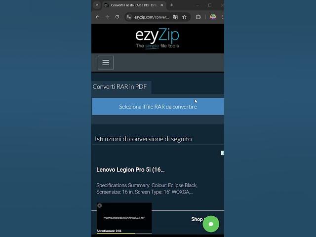 Video thumbnail for 📦 Converti RAR in PDF Sul Tuo Browser | Nessuna Installazione Software Richiesta