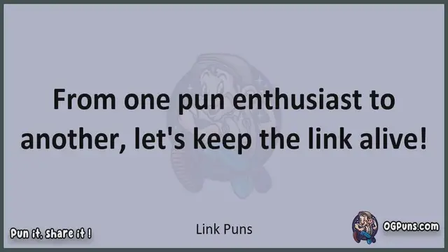 Video thumbnail for Link - Jokes, Puns, Wordplays, and Laughter