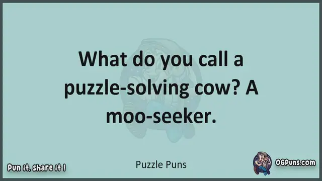 Video thumbnail for Puzzle - Jokes, Puns, Wordplays, and Laughter