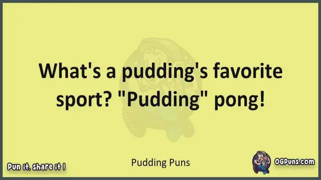 Video thumbnail for Pudding - Jokes, Puns, Wordplays, and Laughter