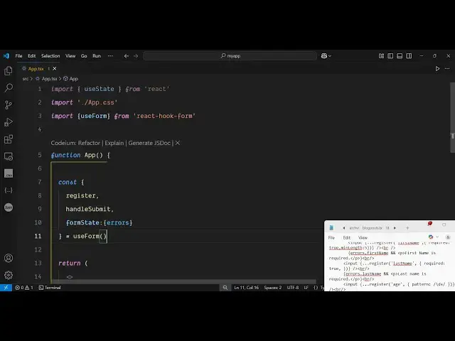 Video thumbnail for React.js Form Validation Tutorial With Error Messages Using react-hook-form Full Example in Browser
