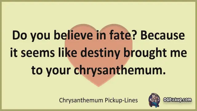 Video thumbnail for Chrysanthemum - Pickup-Lines & Rizz for Him & for Her