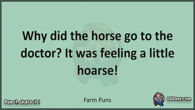 Video thumbnail for Farm - Jokes, Puns, Wordplays, and Laughter