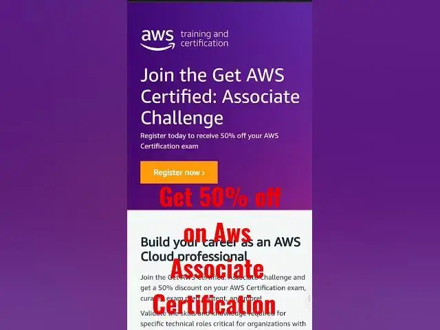 'Video thumbnail for AWS certification 50% off Discount coupun'