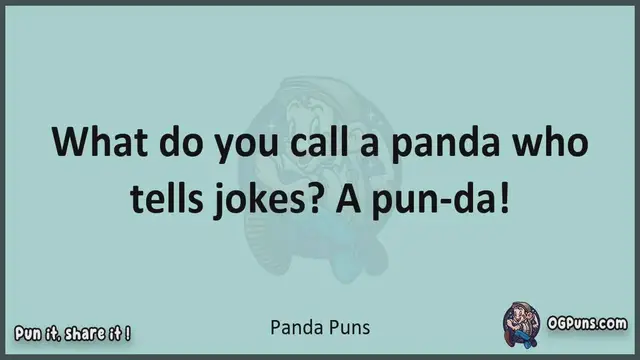 Video thumbnail for Panda - Jokes, Puns, Wordplays, and Laughter