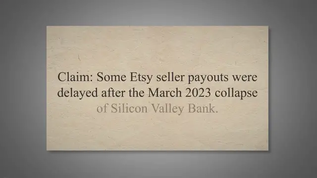 Video thumbnail for Etsy Sellers Affected by SVB Collapse