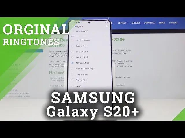'Video thumbnail for Ringtones on SAMSUNG Galaxy S20+ - List of All Ringtones on Galaxy S20+'