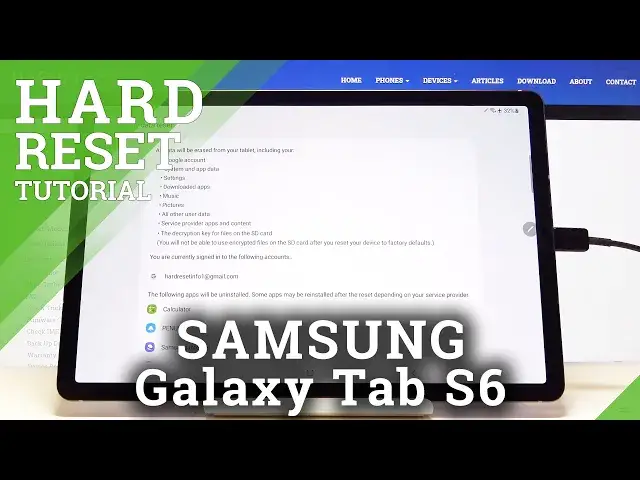 Video thumbnail for How to Hard Reset SAMSUNG Galaxy Tab S6 – Wipe Data