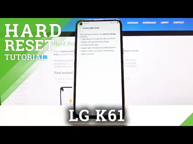 'Video thumbnail for Factory Reset LG K61 - Restore to Default Settings / Wipe Data'