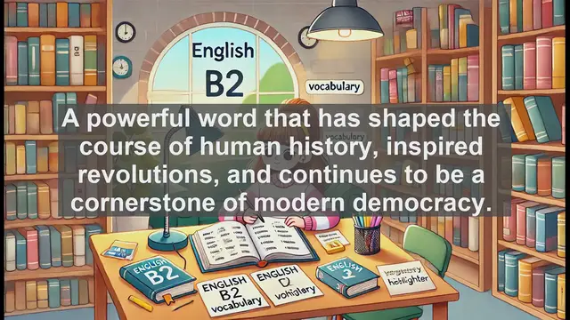 Video thumbnail for 1500 Must Know CEFR B2 Vocabulary - Mastering 'Freedom': Essential Vocabulary for B2 English Tests