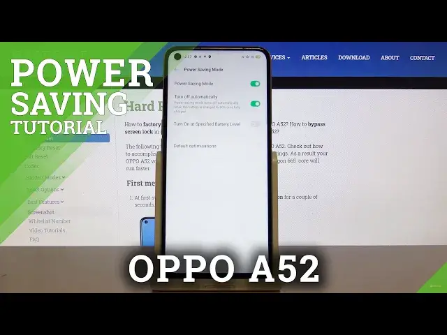 'Video thumbnail for How to Use Power Saving Mode on OPPO A52 – Save Battery Charge'