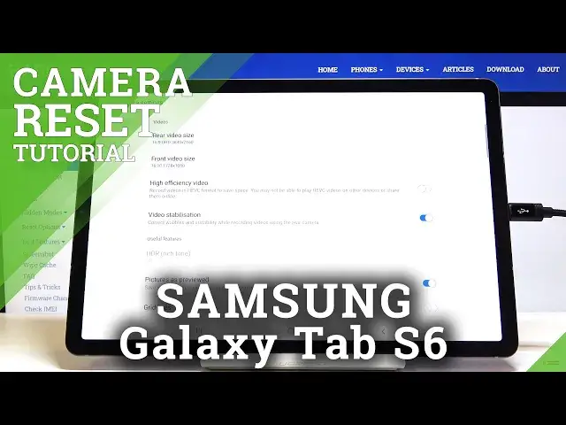 'Video thumbnail for How to Reset Camera in SAMSUNG Galaxy Tab S6 – Find Camera Settings'