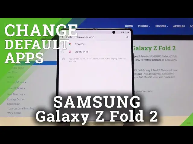 Video thumbnail for Default Apps on SAMSUNG Galaxy Z Fold 2