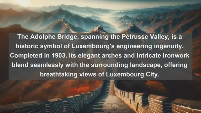 Video thumbnail for Bridging the Divide: Explore Luxembourg's Top 10 Iconic Bridges