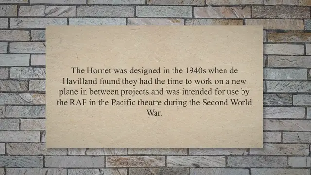 Video thumbnail for The de Havilland Hornet was One of the Fastest Prop Fighters Ever