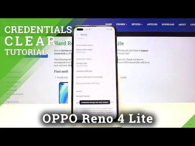'Video thumbnail for How to Clear Credentials in OPPO Reno 4 Lite – Remove Certificates'