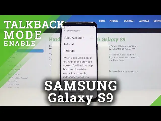 'Video thumbnail for How to Activate Voice Assistant on Samsung Galaxy S9 – TalkBack Feature'