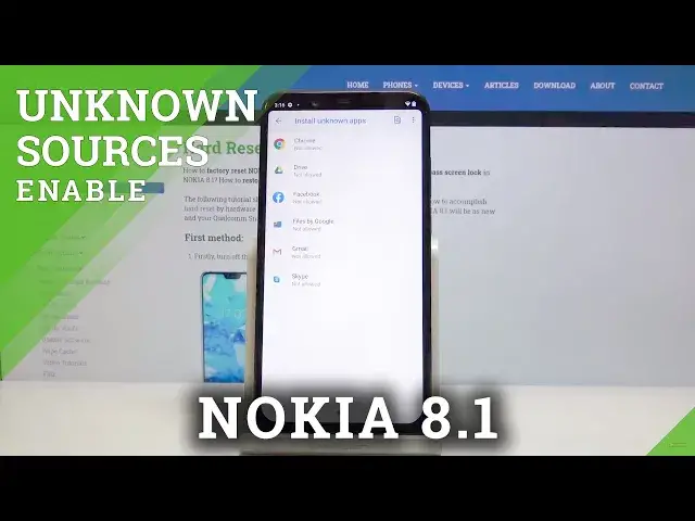 'Video thumbnail for How to Allow Unknown Apps in NOKIA 8.1 – Allow Installing'