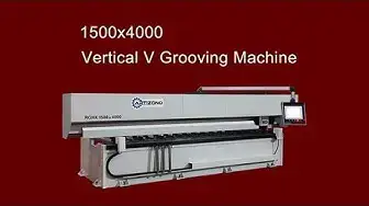 Video thumbnail for RGHK 1500x4000 Vertical CNC V Grooving Machine for Sale - Artizono