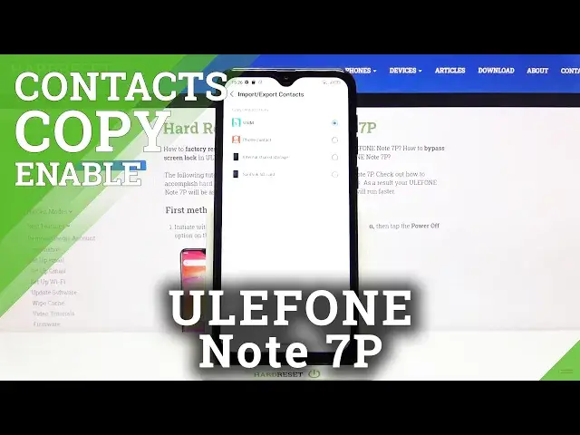 'Video thumbnail for How to Copy Contacts in ULEFONE Note 7P – Relocate Contacts from SIM to Memory'