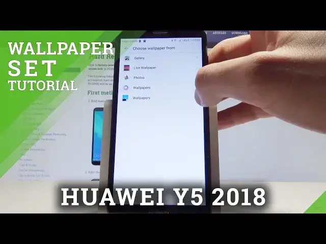 'Video thumbnail for How to Change Wallpaper in HUAWEI Y5 (2018) - Desktop Update'