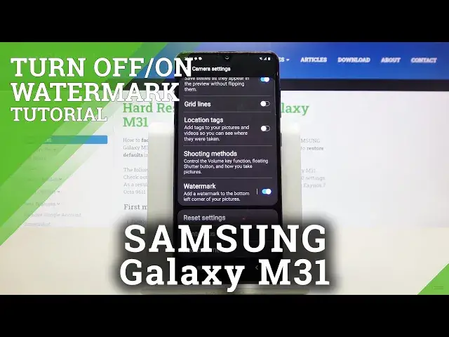 'Video thumbnail for How to Add Camera Watermark in SAMSUNG Galaxy M31'